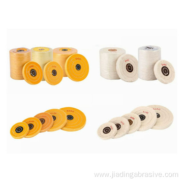 6x50 8x50 Yellow cotton buffing wheels for jewelry
